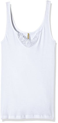 Thumbnail for Palmers Damen Hemdchen Baumwolle Lady Lace Doppelpack Unterhemd, Weiß (Weiss 100), (Herstellergröße: M) (2er Pack) im Sale