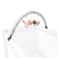 Thumbnail for hauck Baby Spielbogen für Reisebetten mit Liegenflächenbreite bis 60 cm, Motorikspielzeug mit Rassel für Unterwegs und Daheim, ab Geburt, Verstellbar, Klappbar (Forest) im Sale