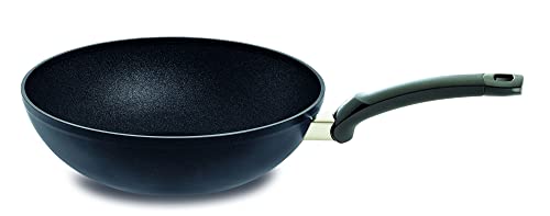 Fissler Adamant/Aluminium Wok, Asian pan (Ø 28 cm) coated, non-stick, high rim, scratch-resistant, all stove types - induction on sale