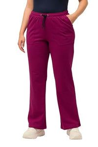 Thumbnail for Ulla Popken Damen Jogginghose, Kängurutasche Freizeithose, Magenta, 40W x 32 im Sale
