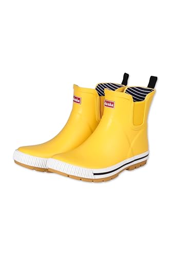 derbe Wattpuuschen Eco Freesia Gelb Gummistiefel Halbschuhe 41 | Gummischuhe Wasserdicht Stiefel im Sale