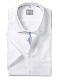 Thumbnail for Marvelis Herren Oberhemd Kurzarm Non-Iron-Comfort-Fit,Einfarbig,13 New Kent,Weiss 00,42 im Sale
