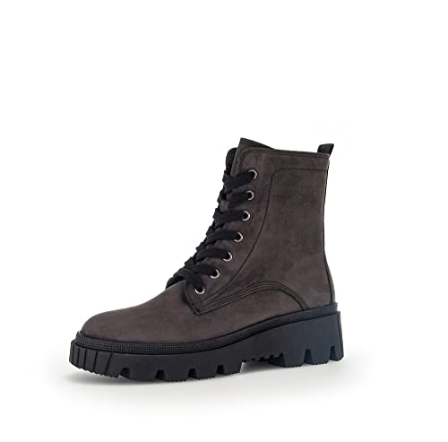 Gabor Damen Combat Boots, Frauen Stiefeletten,Wechselfußbett,Best Fitting,Warmfutter,uebergangsschuhe,schwarz (schwarz),40 im Sale