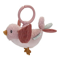 Thumbnail for Little Dutch 8713 Stoff Aufziehtier Vogel Olivia Spielzeug für Babyschale/Kinderwagen - Flowers & Butterflies im Sale