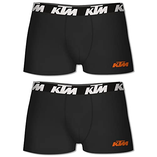 KTM by Freegun Boxershorts für Herren Unterwäsche Pant Men´s Boxer 2 er Pack, Farbe:Black, Bekleidungsgröße: im Sale