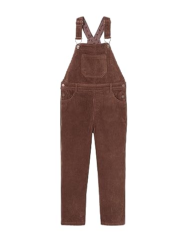 Vertbaudet Mädchen Cord-Latzhose Schokolade 140 im Sale