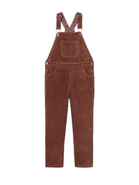 Thumbnail for Vertbaudet Mädchen Cord-Latzhose Schokolade 140 im Sale