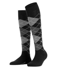 Thumbnail for Burlington Damen Kniestrümpfe Marylebone W Kh Wolle lang gemustert 1 Paar, Schwarz Black 3000, 36-41 im Sale