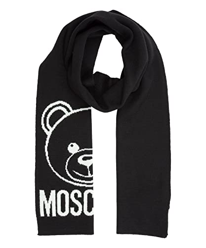 Moschino damen teddy bear Wollschal black im Sale