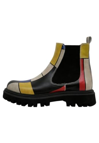 DOGO Aura - Piet Mondrian - Composition - Vegane Damen Boots und Nachhaltige und Bunte Stiefeletten - Trendige Bequeme Stiefel für Damen 41 im Sale