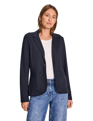 CECIL Damen B212235 Basic Strukturblazer, universal Blue, im Sale