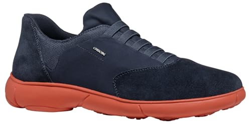 Geox men's U Nebula 2.0 E sneaker, DK Grey/Navy, 43 EU on sale