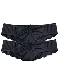 Thumbnail for LASCANA Damen Perfect Basics Brazilian Slip, Schwarz (2X Schwarz 000), 40 im Sale