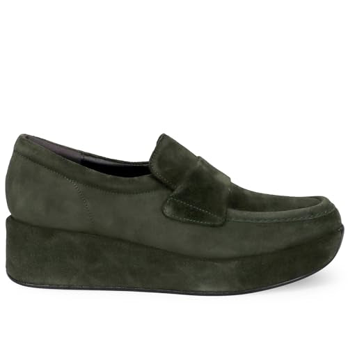 Pons quintana Certier Damen Mokassin Waldgrün Wildleder - 11111 Velour Bosque - Gr, grün, EU im Sale