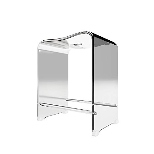 Schulte Duschhocker aus Acryl, belastbar bis 130 kg, 47 cm hoch, transparent, rutschfest, stabil, ergonomisch, komfortabel… im Sale