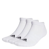 Thumbnail for adidas Unisex Cushioned Low-Cut Socks 3 Pairs, White / Black, 40-42 im Sale