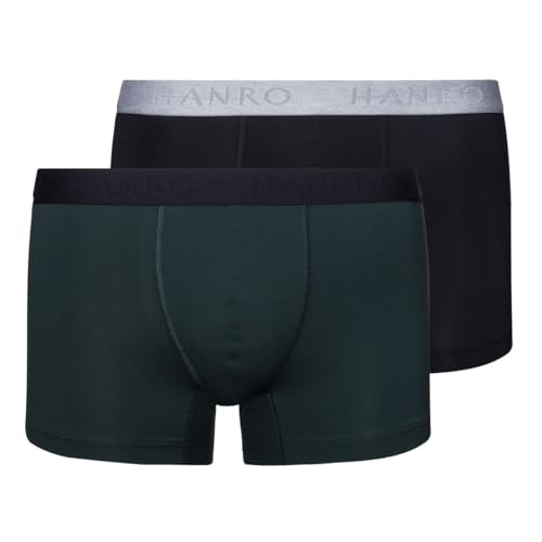 Hanro - Cotton Essentials - Retro Short/Pant - 2er Pack (XXL Laurel/Black) im Sale