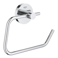 Thumbnail for GROHE Essentials - WC-Papierhalter (Material: Metall, verdeckte Befestigung, zum bohren oder kleben), chrom, 40689001, Rund im Sale