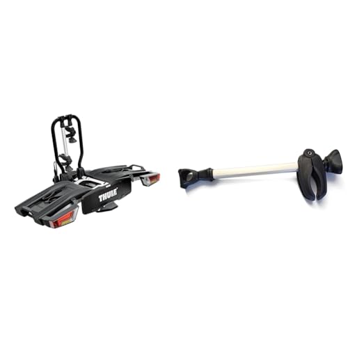 Thule EasyFold XT bike rack for tow bar 2 bikes silver &amp; 2331220810 frame support arm, black, 35 x 5 x 5 cm on sale