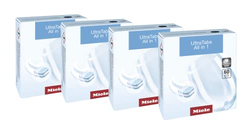 Miele Original Accessories - UltraTabs All in 1 – Dishwasher tablets with rinse aid, salt, and glass protection functions – Phosphate-free and with biodegradable film – 240 tablets (11657310) on sale