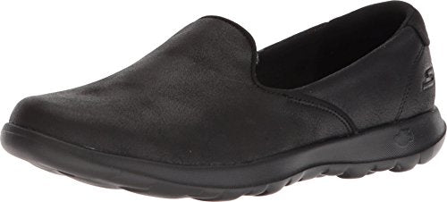 Skechers Women's GO Walk LITE-QUEENLY Closed Toe Ballet Flats, Black (Black Textile/Trim BBK), 5 UK EU on sale