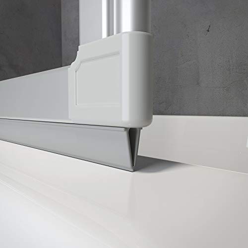Schulte PVC Dichtung für Badewannenfaltwand D1300, D1603, D160370, D1330 uvm, 130 cm, Grau für Profilfarbe Alu-Natur, E100076-4-01, E60076 im Sale
