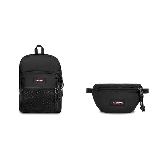 EASTPAK Pinnacle Rucksack, cm, L, Schwarz (Black) & Springer Gürteltasche, 23 cm, 2 L, Schwarz (Black) im Sale