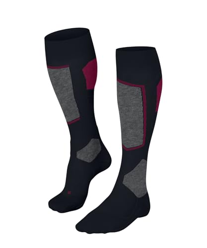 FALKE Damen Skisocken SK4 Advanced W Kh Wolle Funktionsmaterial warm dünn 1 Paar, Blau Space Blue 6116-O, 41-42 im Sale