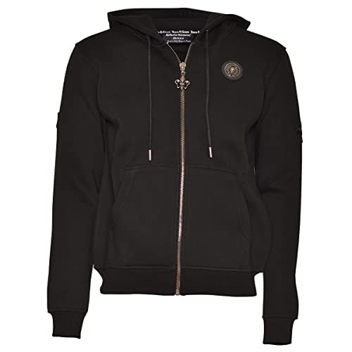 Roberto Geissini Herren Sweatjacke - Smoking - Black im Sale