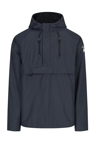 derbe Overripby Navy Herren Schlupfjacke Regenjacke Cape Dunkelblau im Sale
