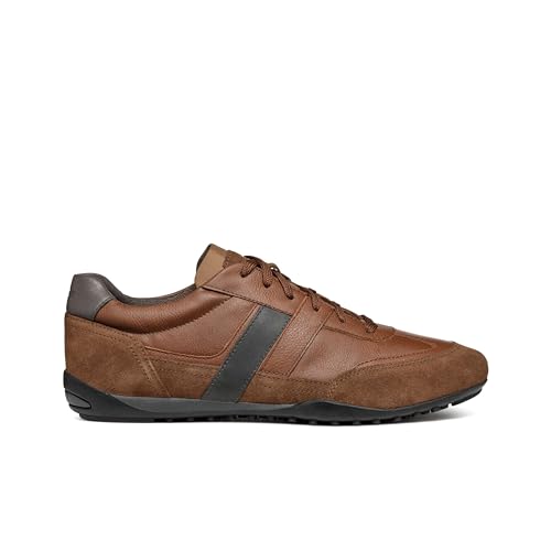 Geox Men's U Wells A Sneaker, BROWNCOTTO, EU on sale
