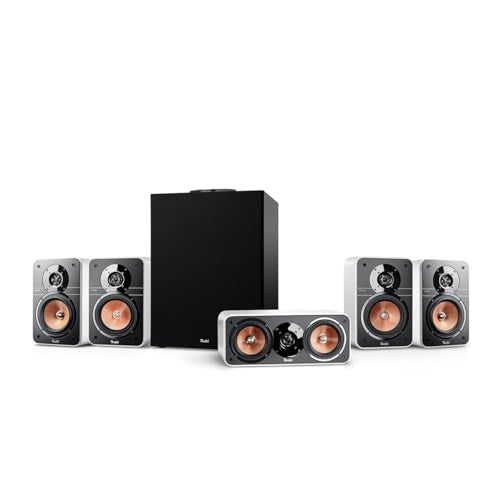 Teufel Ultima 20 Concept Power Edition - 5.1 Surround Sound System, Complete Home Cinema System with Integrated AV Receiver, Bluetooth, Dolby Audio, USB-C Sound Card Function, HDMI ARC CEC - White on Sale