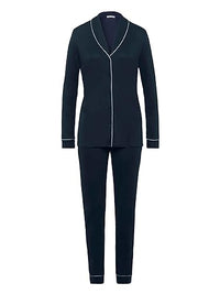 Thumbnail for Damen Pyjama 1/1 Arm deep navy im Sale