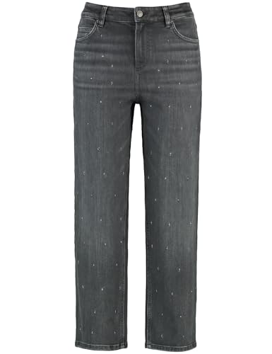 Gerry Weber Damen 7/8 Jeans mit Steinchenzier unifarben, Washed-Out-Effekt 7/8 Länge Black Denim lg use-baffi-des 38 im Sale