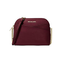 Thumbnail for Michael Kors Jet Set Medium Crossbody Leder Handtasche, Ochsenblut (Oxblood), Medium im Sale