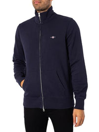 Thumbnail for Gant Herren Reg Shield Full Zip Sweatshirt, Evening Blue,  EU im Sale
