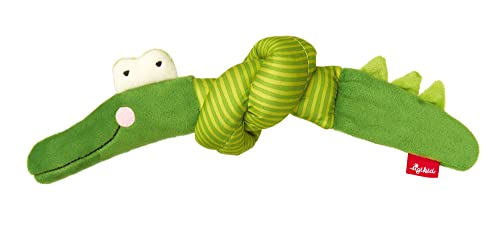 Sigikid Grasping Toy Giraffe, PlayQ Educational Toy with Rattle: grasp, play, learn, for babies from birth, Item No. 42879, berry-yellow, Berry-Yellow-Giraffe, 18x8x8 cm on sale