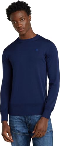G-Star Herren Premium Core Knitted Pullover, Blau (Imperial Blue D25174-D847-1305), im Sale
