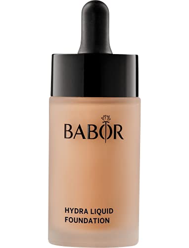 BABOR MAKE UP Hydra Liquid Foundation, flüssige Foundation mit mittlerer Deckkraft, für trockene Haut, enthält feuchtigkeitsspendendes Serum, 30 ml im Sale