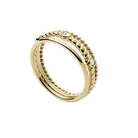 Thumbnail for Fossil Ring Für Frauen Vintage Iconic, Höhe: 7,4mm Gold-Edelstahl-Ring, JF03801710 im Sale
