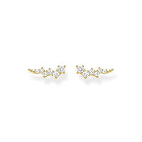 Thumbnail for Thomas Sabo Ohrringe Ear climber weiße Steine gold vergoldetes Silber H2157-414-14 im Sale