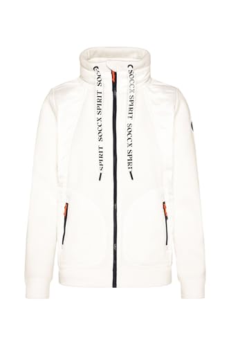 SOCCX Damen Fleecejacke mit tonigen Stepp-Details Blue Navy im Sale
