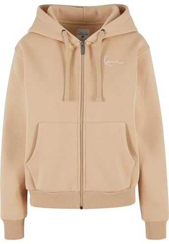 Karl Kani Chest Signature Essential Zip Hoodie Sand im Sale