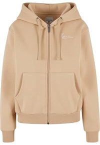Thumbnail for Karl Kani Chest Signature Essential Zip Hoodie Sand im Sale