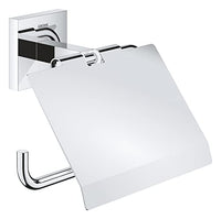 Thumbnail for GROHE Start Cube, Toilettenpapierhalter WC ohne Bohren (Klopapierhalter zum Kleben und Bohren geeignet, mit Schrauben & Dübel, Kleber separat kaufen, verdeckte Befestigung), eckig, chrom, 41102000 im Sale