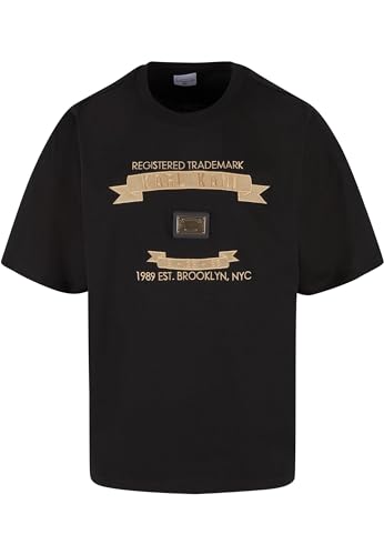 Karl Kani Herren KM241-003-1 Metal Plate Boxy Tee Black im Sale