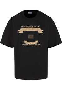 Thumbnail for Karl Kani Herren KM241-003-1 Metal Plate Boxy Tee Black im Sale