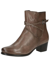 Thumbnail for CAPRICE Women's Ankle Boots with Heel and Zip Elegant, Brown (Taupe Nappa), EU on Sale