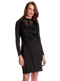 Thumbnail for Vive Maria Montmartre Black women's jersey dress black allover, on sale