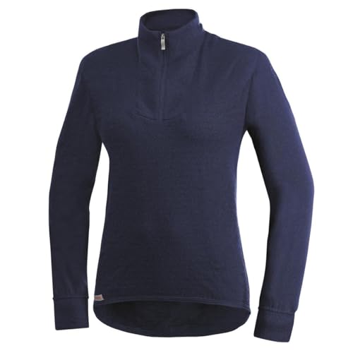 Woolpower 400 Turtleneck Long Sleeve Zipp Shirt Men - Thermounterwäsche, dunkelblau, im Sale
